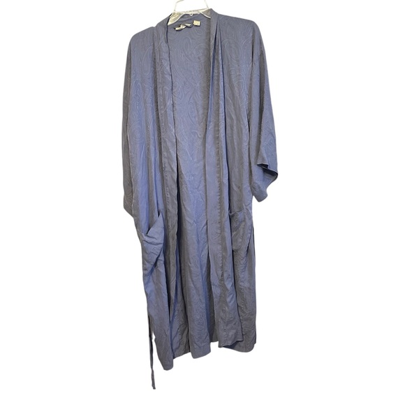 Victoria's Secret Other - Victoria’s Secret Gentlemen Blue Silk Long Robe Mens Medium